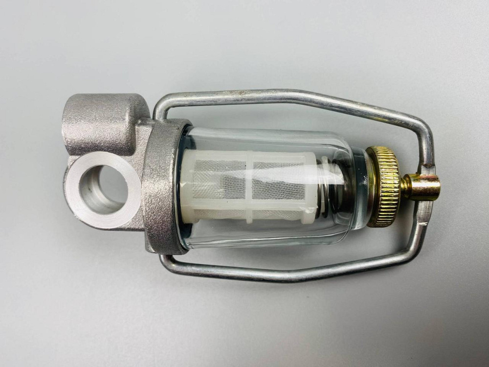 Фільтр універсальний багаторазовий скляна колба кріплення М14х1.5 мідна сітка нержавіюча сталь Мукачево - фото 1