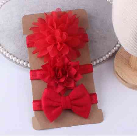 Пов'язки для дітей набір 3 штуки one size червоний Київ