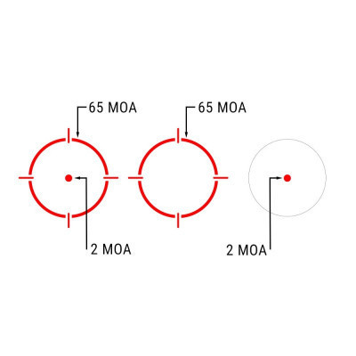Коліматорний приціл Holosun HE515CT-RD точка 2 MOA + коло 65 МОА (HE515CT-RD) Вінниця - фото 5
