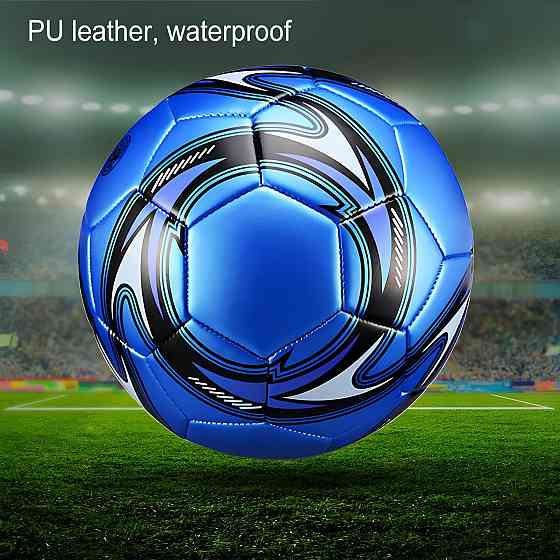 Футбольный мяч размер 5 — синий мяч для футбола, прочный и качественный материал, идеально подходит для тренировок и матчей Киев