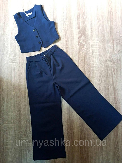 Школьный брючный костюм с жилеткой р.128-152 Кривой Рог - изображение 10