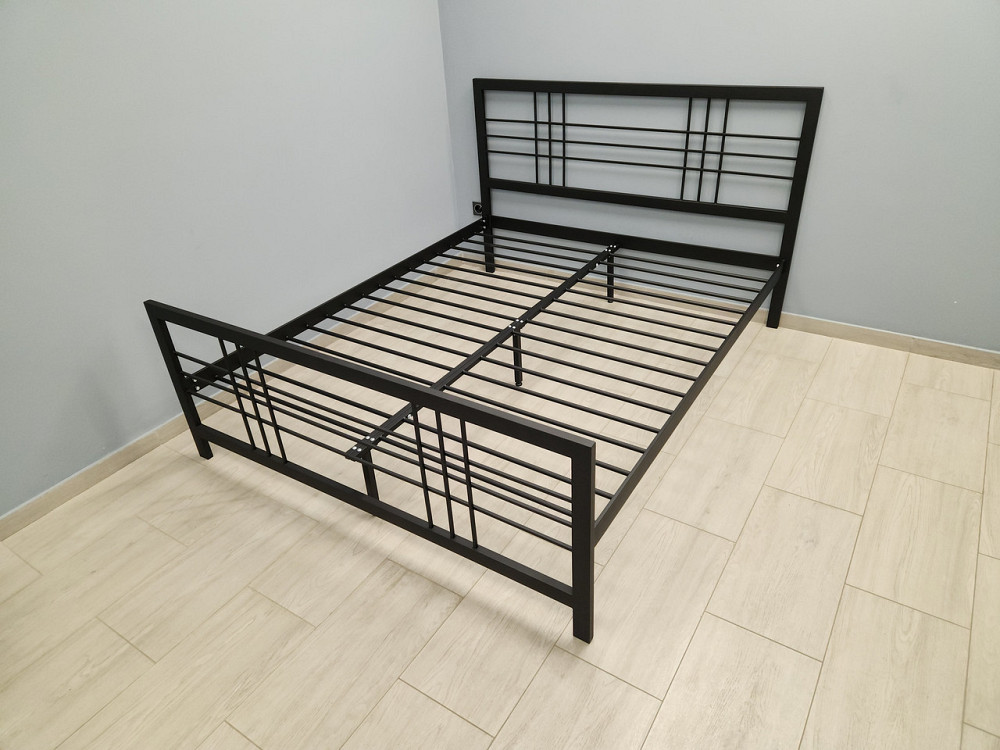 Двуспальная металлическая кровать Дамаск от ТМ Теnero 160х190, Щит ДВП, 2 ящика Харьков - изображение 3