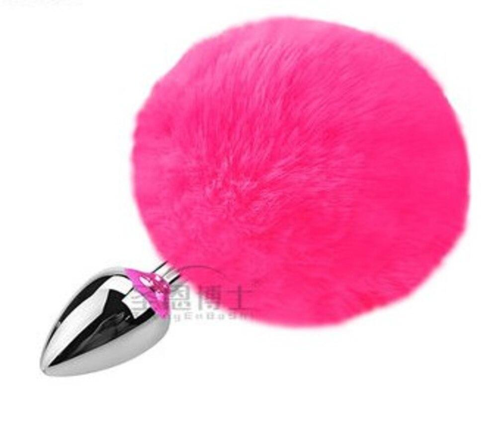 Анальна пробка з хвостом SKN-Z35 Dark pink ( розмір XS ) Sex Aura Київ - фото 1