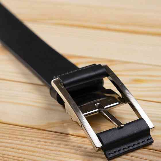 Стильный ремень под брюки GRANDE PELLE 00869 Черный Киев