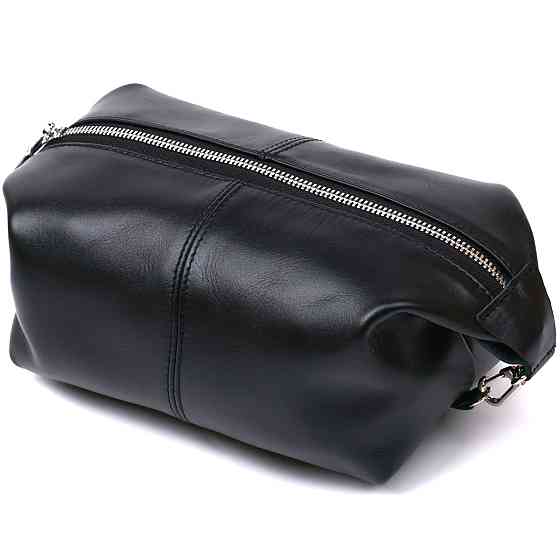 Стильная глянцевая косметичка Shvigel 16403 Черный Киев