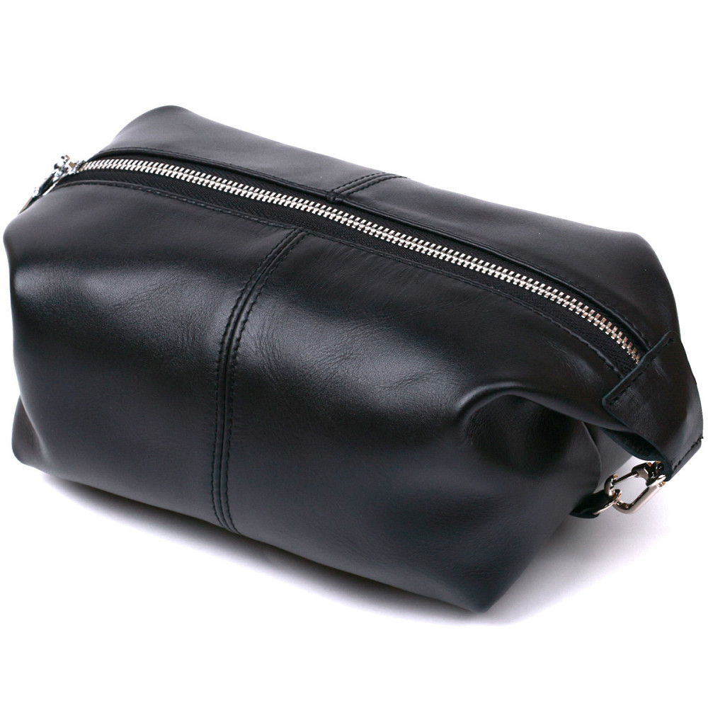 Стильна глянсова косметичка Shvigel 16403 Чорний Київ - фото 2