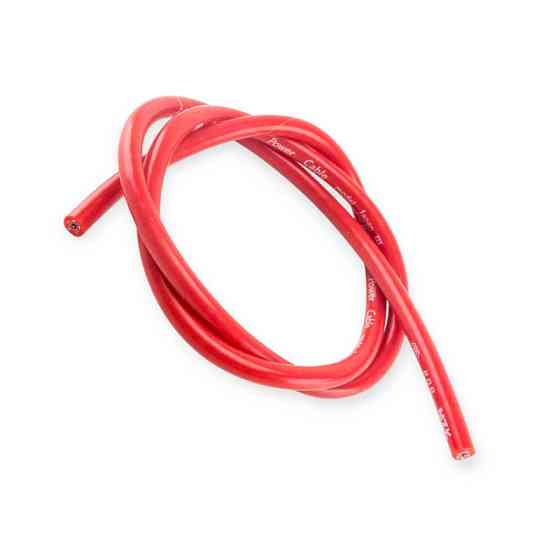 Бронепровід червоний силікон 1000мм Мукачево