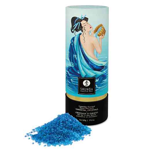 Пенящаяся соль для ванны Shunga Dead Sea salt Oriental Crystals — Ocean Temptations (500 г) Sex Aura Киев