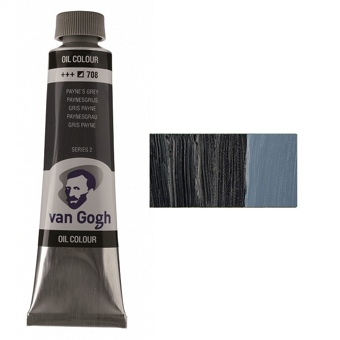 Фарба олійна VAN GOGH (708) Сірий пейна 40 мл Royal Talens Київ - фото 1