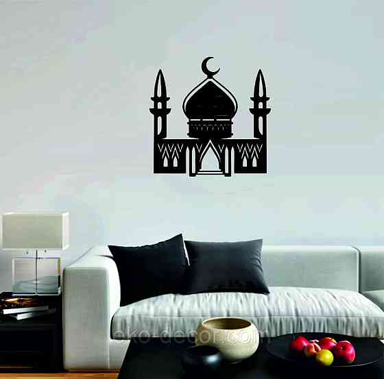 Декоративне настінне Панно «Іслам» Декор на стіну 90*90 см, Чорний Київ