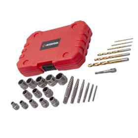 Экстракторы болтов (головки + свёрла) 2,5-19 мм 26шт (пласт. кейс) обломанных Мукачево
