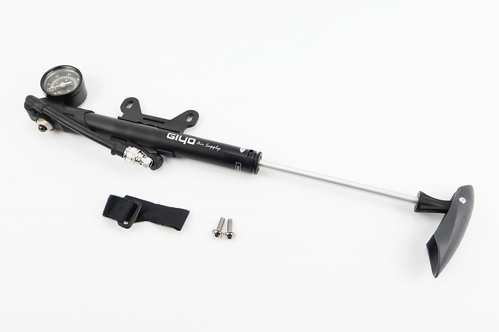 Насос алюмінієвий високого тиску 300 psi/20 bar з манометром, для повітряних амортизаторів і виделок, чорний GS-41P Киев - изображение 2