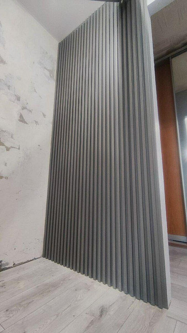 Рейка декоративная WPC стеновая 3000х160х23мм Стальная серая SW-00001528 Киев - изображение 1