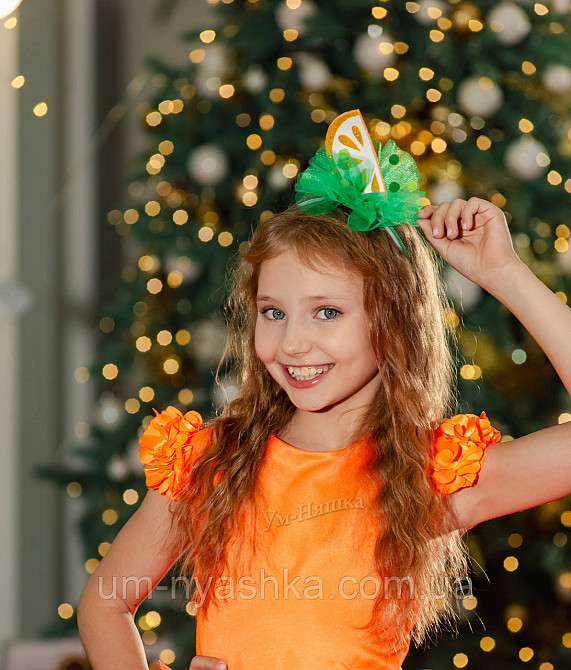 Оранжевое нарядное платье на девочку Королева Осени Лисичка Белочка Листик Апельсинка Кривой Рог - изображение 10