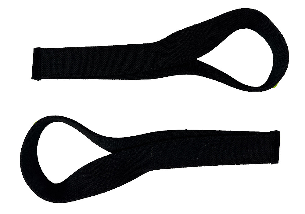 Лямки атлетичні EasyFit Delta Long для станової тяги чорні Коломыя - изображение 4