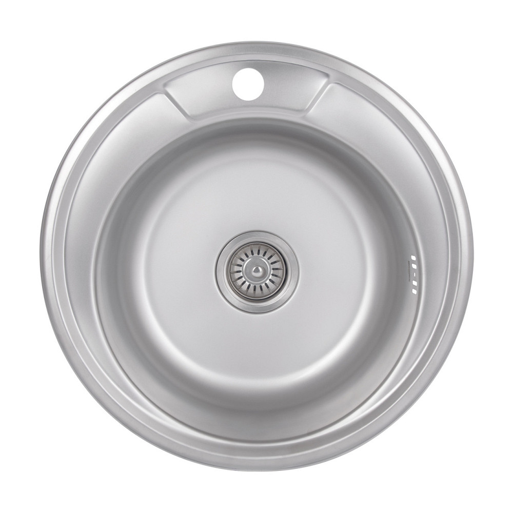 Кухонная мойка Brinex 490-A 0,6 мм Satin (BRIN490SAT06) Киев - изображение 1