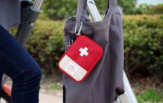 Органайзер-аптечка для дома и путешествия красная Винница