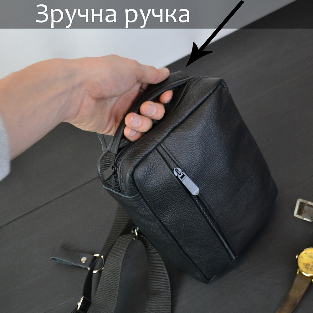 Мужская сумка кросс-боди, Практичная сумка-мессенджер, Мужская сумка барсетка для мужчины VN-17 Львов - изображение 13