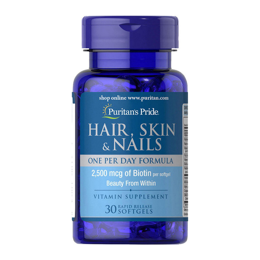 Hair, Skin &amp; Nails One Per Day Formula (30 softgels) Луцк - изображение 1