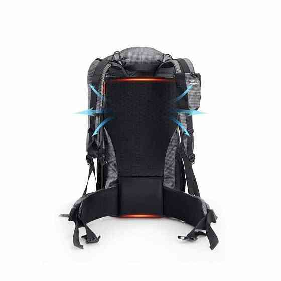 Рюкзак туристичний Naturehike Rock NH20BB113, 40+5 л, чорний Рівне