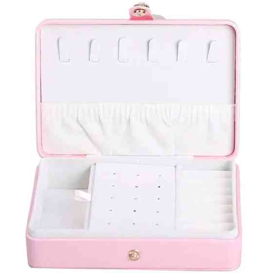 Yiwu Скринька для прикрас з еко шкіри 16×11×4.7 см органайзер для ювелірних виробів HP-5-30P Коломыя