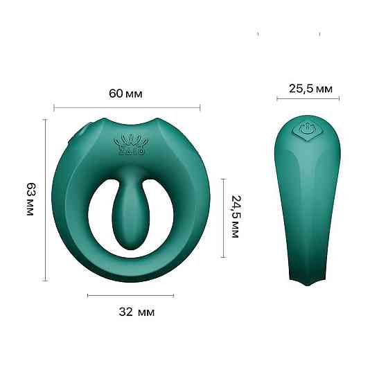 Эрекционное кольцо Zalo Apis Turquoise Green Sex Aura Киев