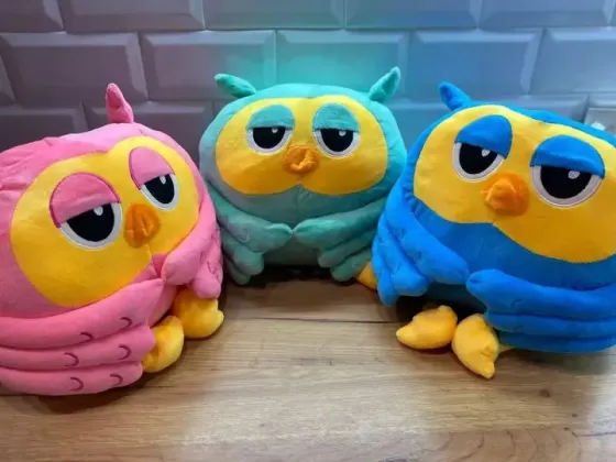 Profi Мягкая игрушка " Happy Baby" Сова плед-подушка трансформер 3 в 1 синий Киев