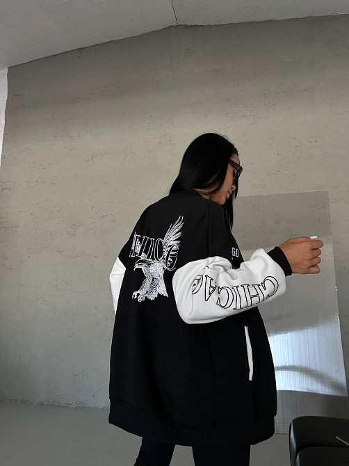 Женский теплый прогулочный костюм: бомбер и лосины трехнить на флисе + рубчик 48/52 Одесса - изображение 7