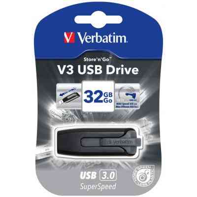 USB флеш накопичувач Verbatim 32GB Store &apos;n&apos; Go Grey USB 3.0 (49173) Вінниця