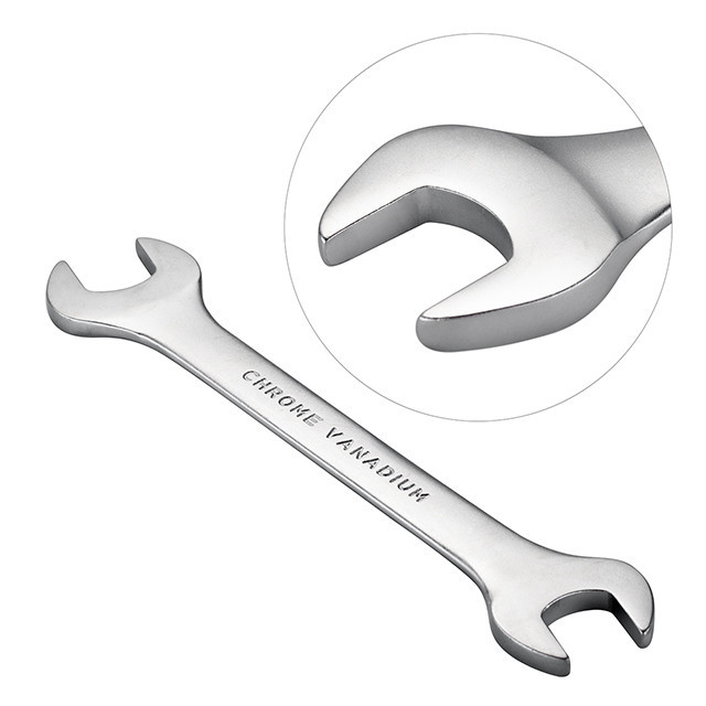 Набір ключів ріжкових, 8 шт., 6-22 мм Cr-V INTERTOOL HT-1002 Київ - фото 4