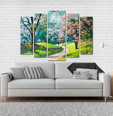 Модульная картина Парк Сакуры Art-11_5 Киев