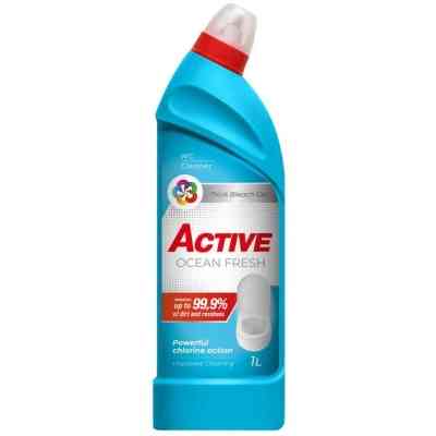 Средство для чистки унитаза Active PR Ocean Fresh С хлором 1 л (4820196012740) Вінниця