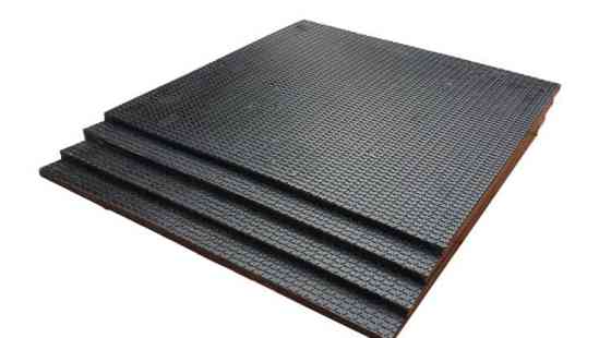 Килимок резиновий 50 на 50см товщина 7 мм під штангу або гантелі Спортивні покриття Київ