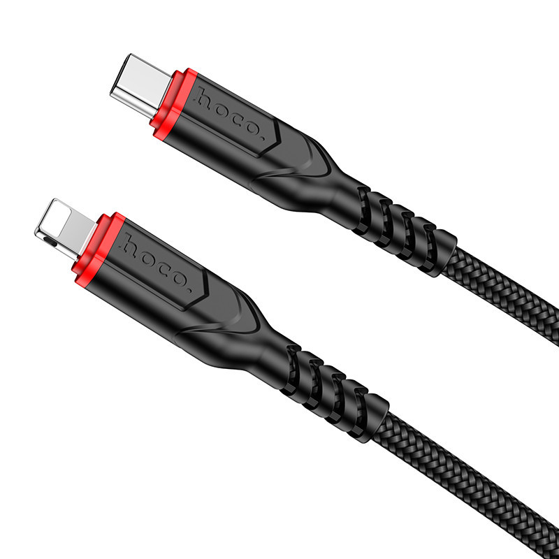 Кабель Hoco X59 Victory PD charging data cable iP(L=1M) Black Одесса - изображение 1