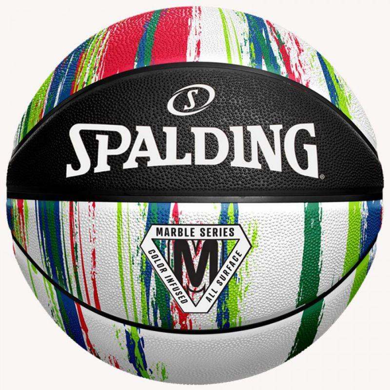 84404Z М'яч баскетбольний Spalding Marble 7 Вишнёвое - изображение 1