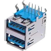 Гнездо USB 3.0 тип A двойное (90°), монтажное Полтава - фото 1