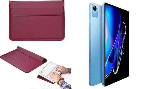 Чохол-конверт VitoCase для realme Pad X, з функцією підставки для планшета Бордовий Київ
