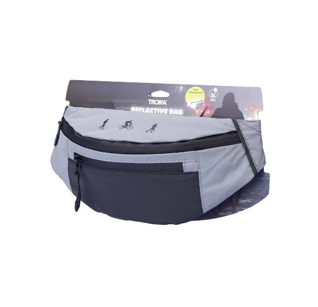 Поясна сумка Troika Reflactive Bag Сірий Київ - фото 2
