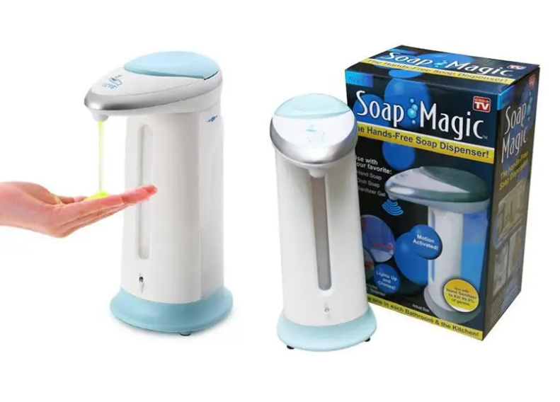 Сенсорний дозатор мила Soap Magic автоматична мильниця безконтактна для рідкого мила та антисептика 13564 Одеса - фото 9