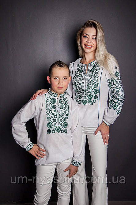 Жіноча вишиванка натуральна "Владанабіло-оливкова" р.S-XХL Кривий Ріг - фото 2