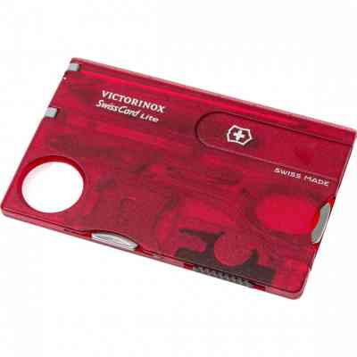 Мультитул Victorinox SwissCard Lite Transparent Red (0.7300.T) Винница