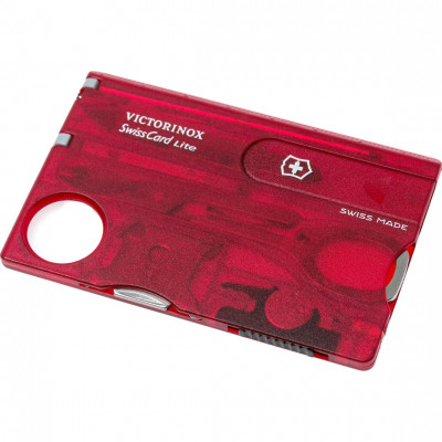 Мультитул Victorinox SwissCard Lite Transparent Red (0.7300.T) Винница - изображение 6