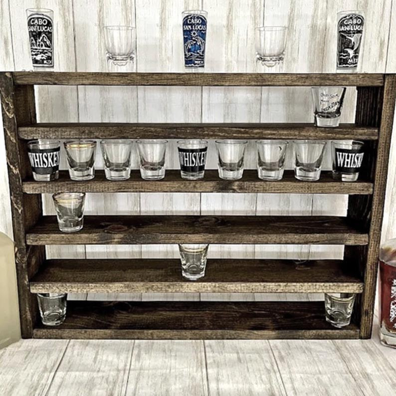 Полиця для чарок "Бутбей" мокко Миколаїв - фото 1