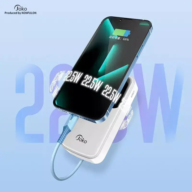 Універсальна зарядна батарея Konfulon Joko J12 Power Bank 20000Mah 22,5W (Чорний) Вінниця - фото 5