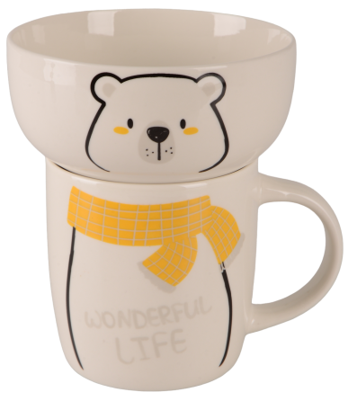 Набір для сніданку Limited Edition Happy Bear, 2 предмети (7136699) Київ