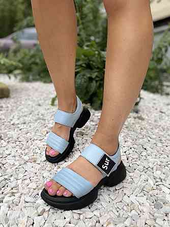 teona Босоніжки жіночі TEONA 165 блакитні (літо, шкіра натуральна) (4100) 39 Коломия