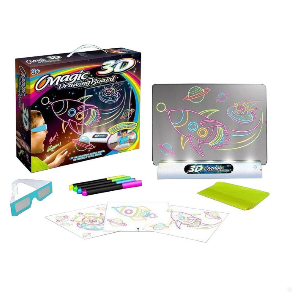 Дошка для малювання Magic 3D Drawing Board YM-124/EL-623 (30 шт./яск) Одеса - фото 3