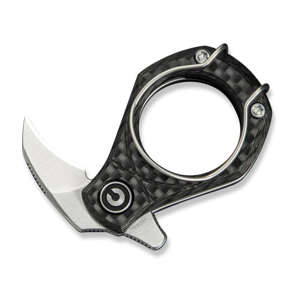 Ніж складаний кишеньковий Civivi Pyrus, (1.6 см) 14C28N / Carbon Fiber темно-сірий Київ - фото 4