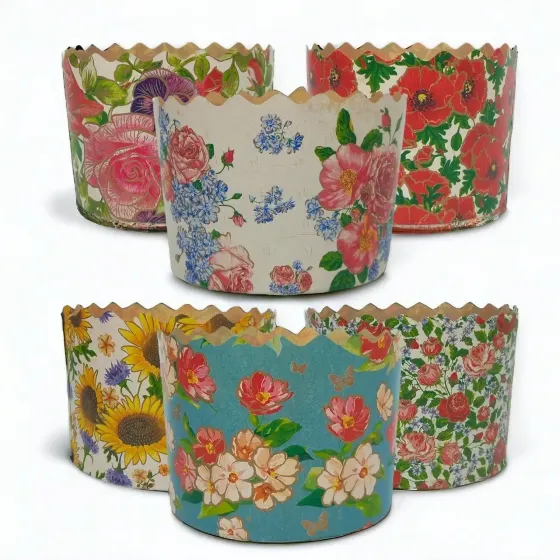 Форма для пасок d90*h85 Квіти 50 шт(02987542378) Харків