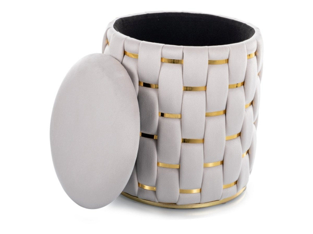 Пуф TIARA VELVET світлий беж TAP.250 Київ - фото 1